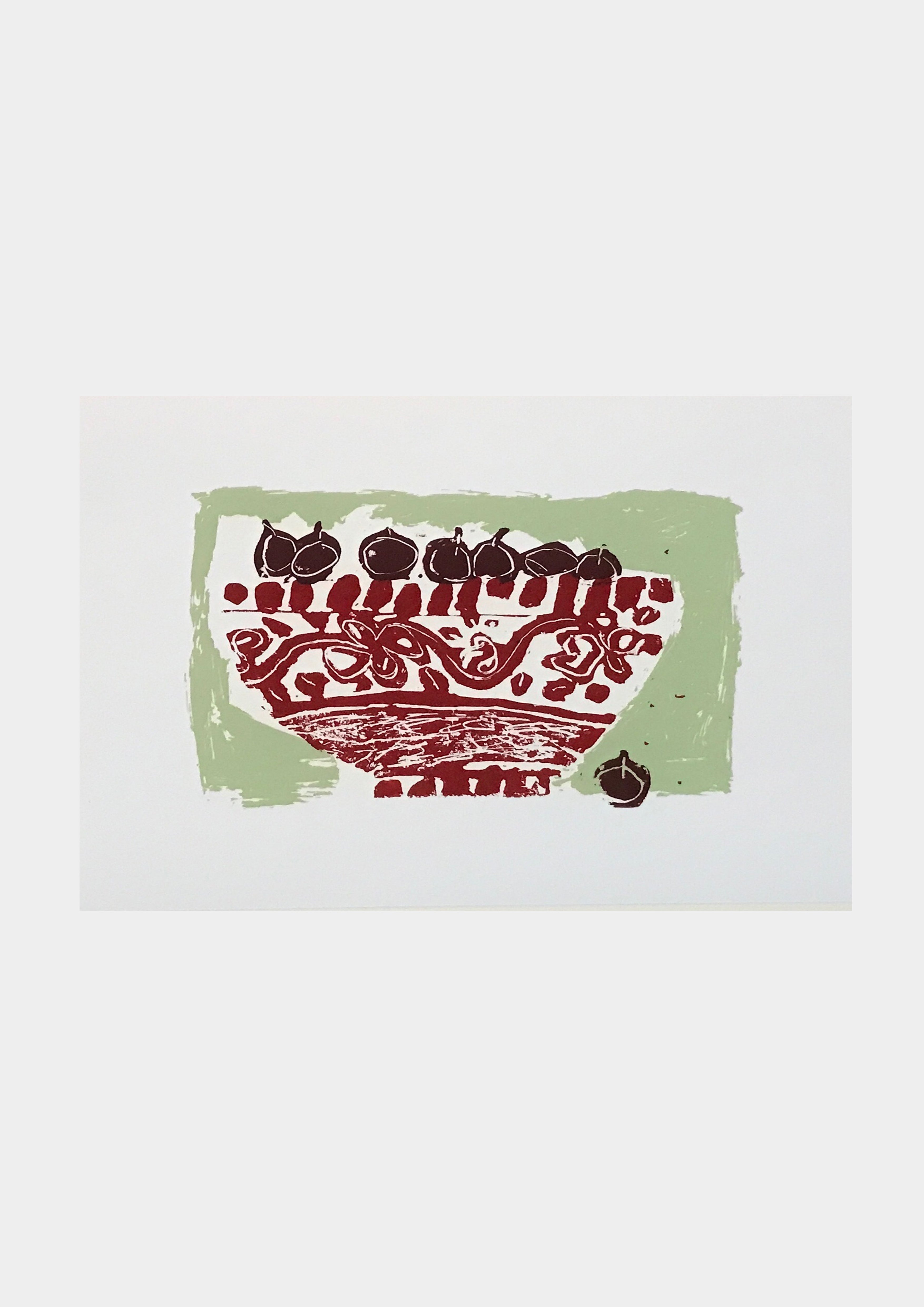 Cherries in a Red Bowl
